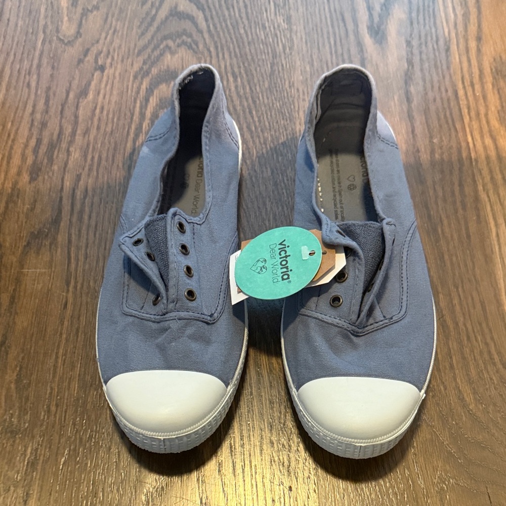 Victoria Blue Slip-On Sneakers New with Tags